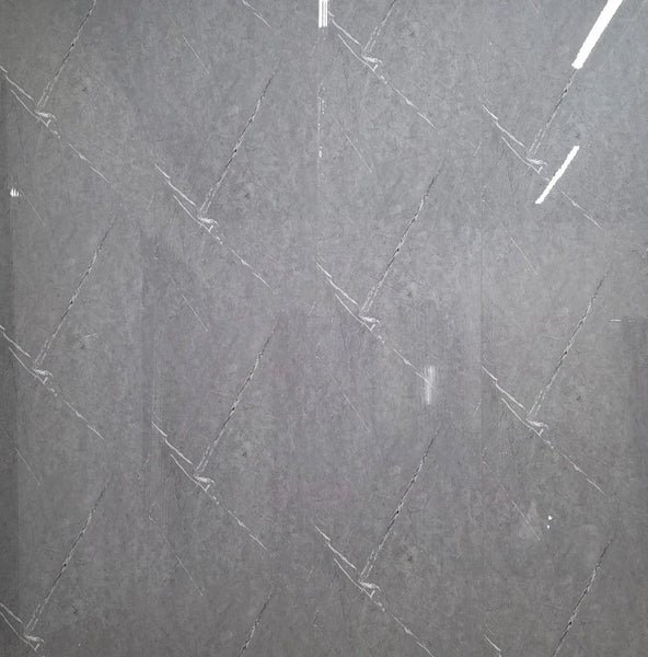 Aqua Grey Marble Wall Panels 240cm x 60cm